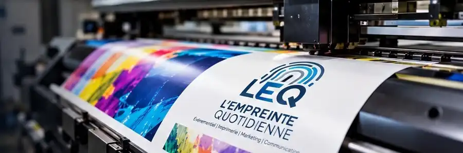 Imprimante grand format en fonctionnement